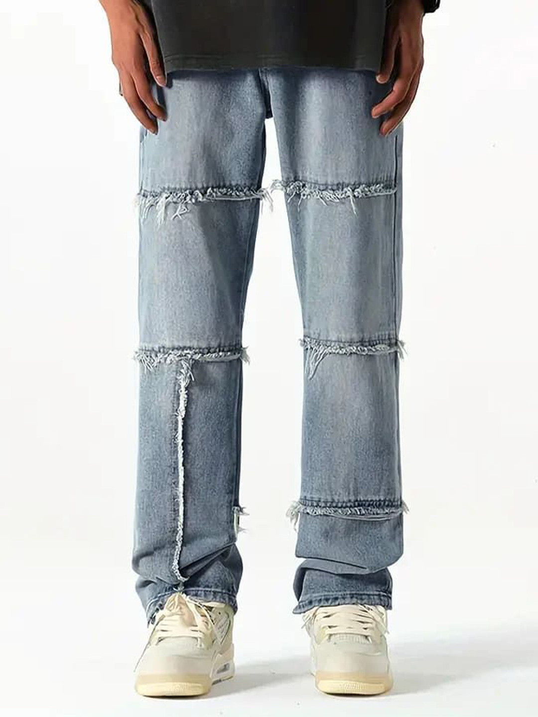 Off Duty India Men Casual Raw Trim Distressed Denim