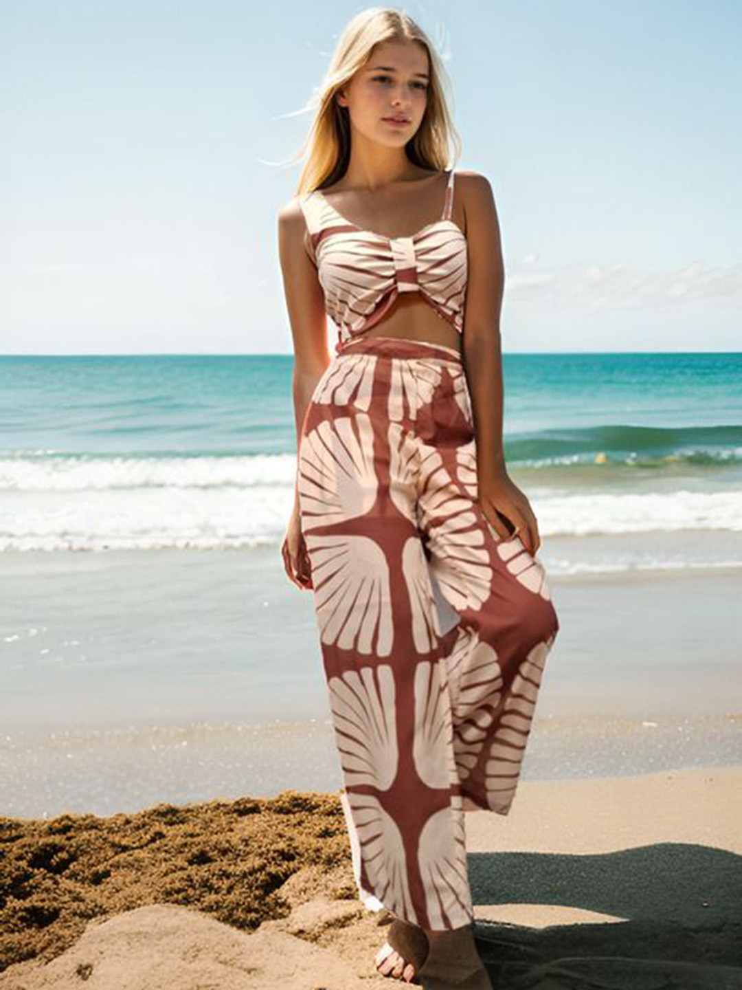 Athena Unapologetic Printed Top & Trousers Co-Ord Set