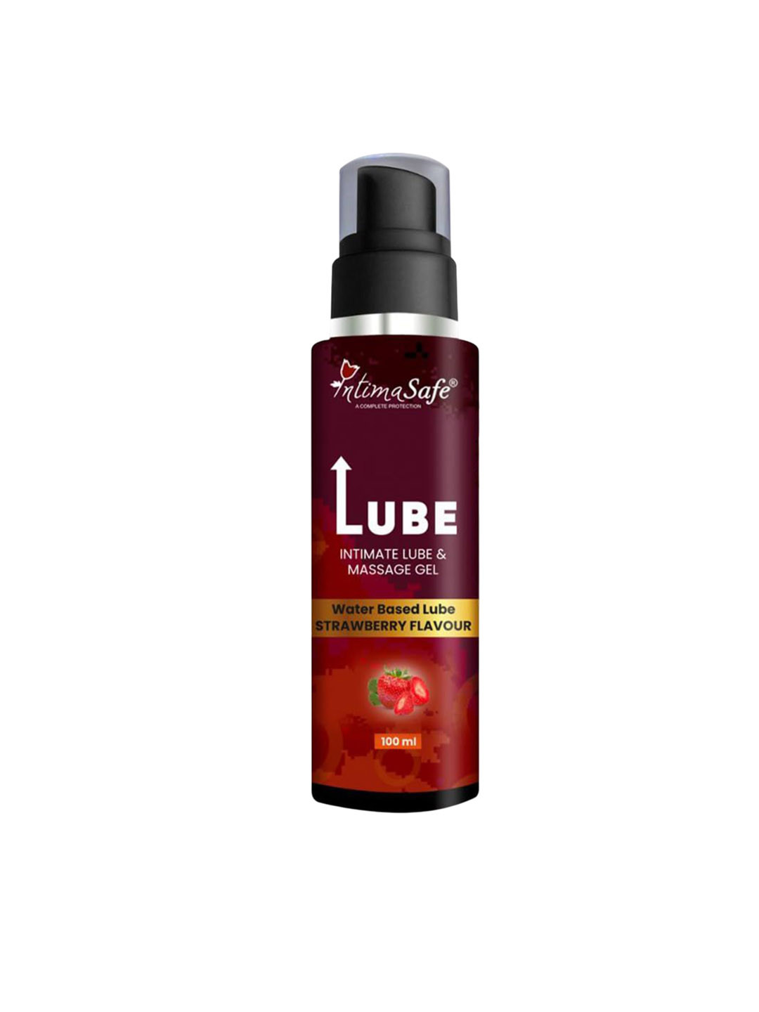 IntimaSafe Water Based Lubricant - 100 ml- Strawberry Flavour