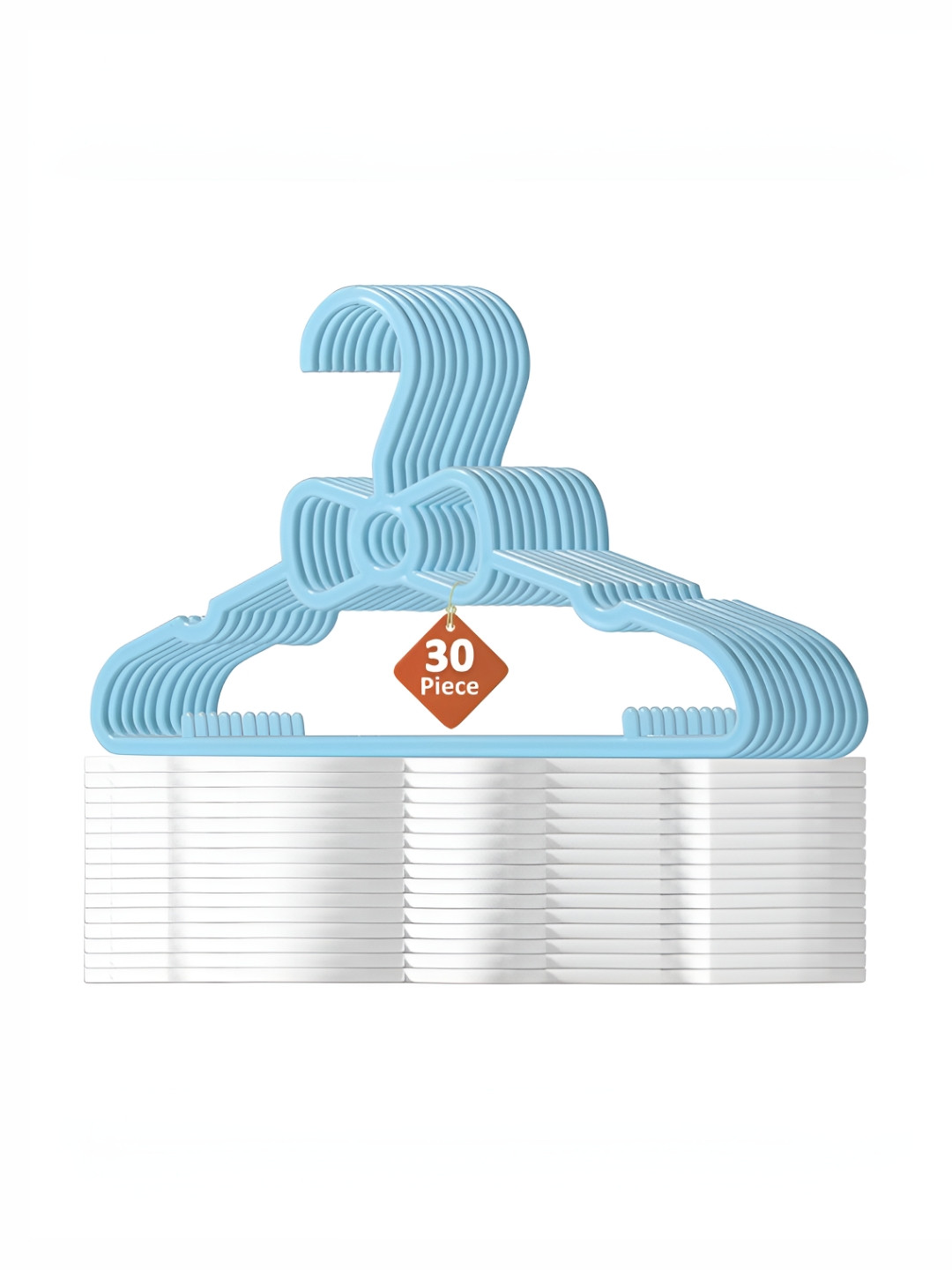 Aura 30-Pcs Blue Small Baby Hangers for Clothes Hanger