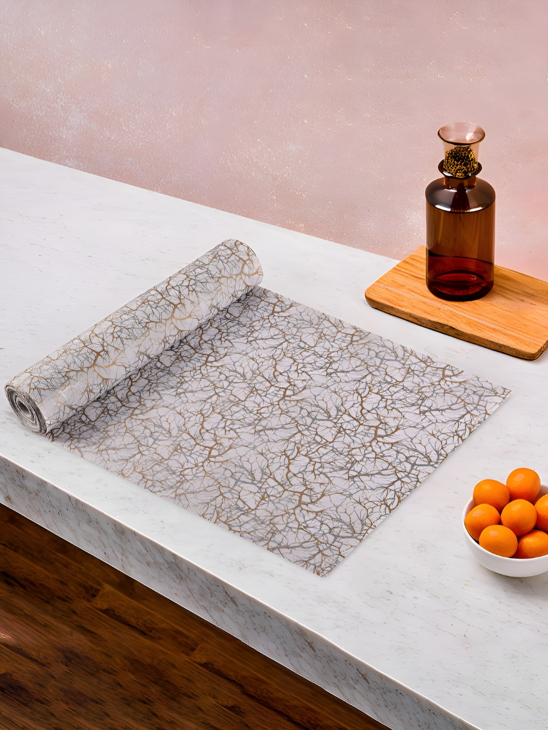 Aura Abstract Printed Anti-Slip Shelf Liner