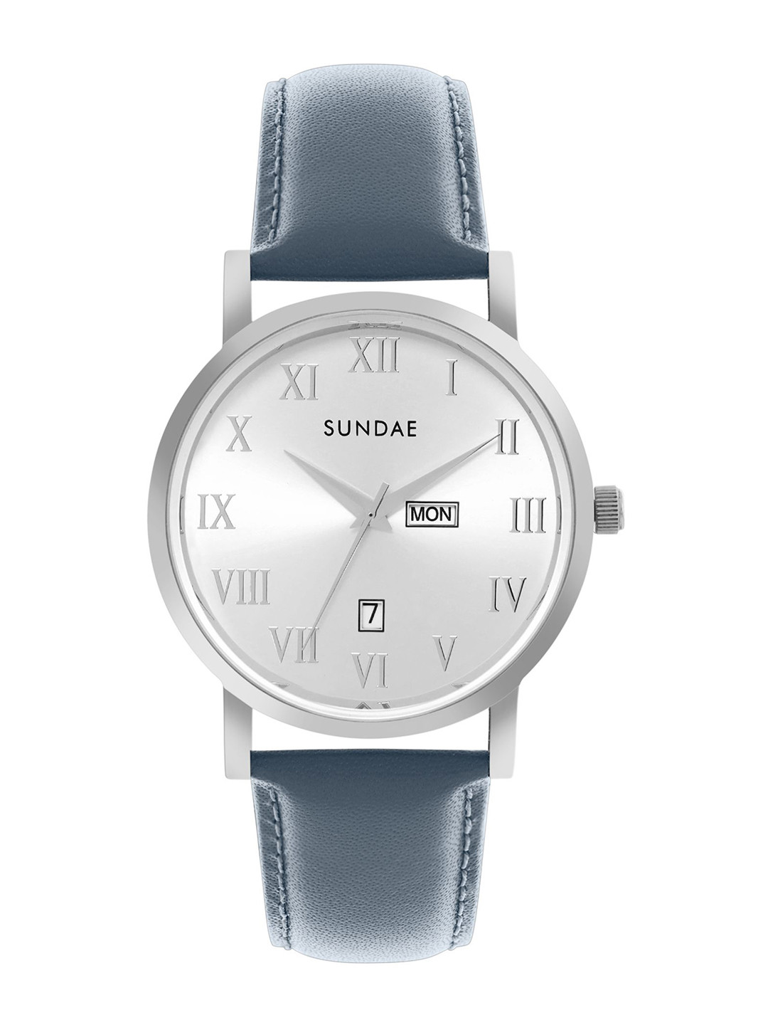 SUNDAE Men Brass Dial & Leather Straps Analogue Watch 788904 M-13 IPS L.B.12