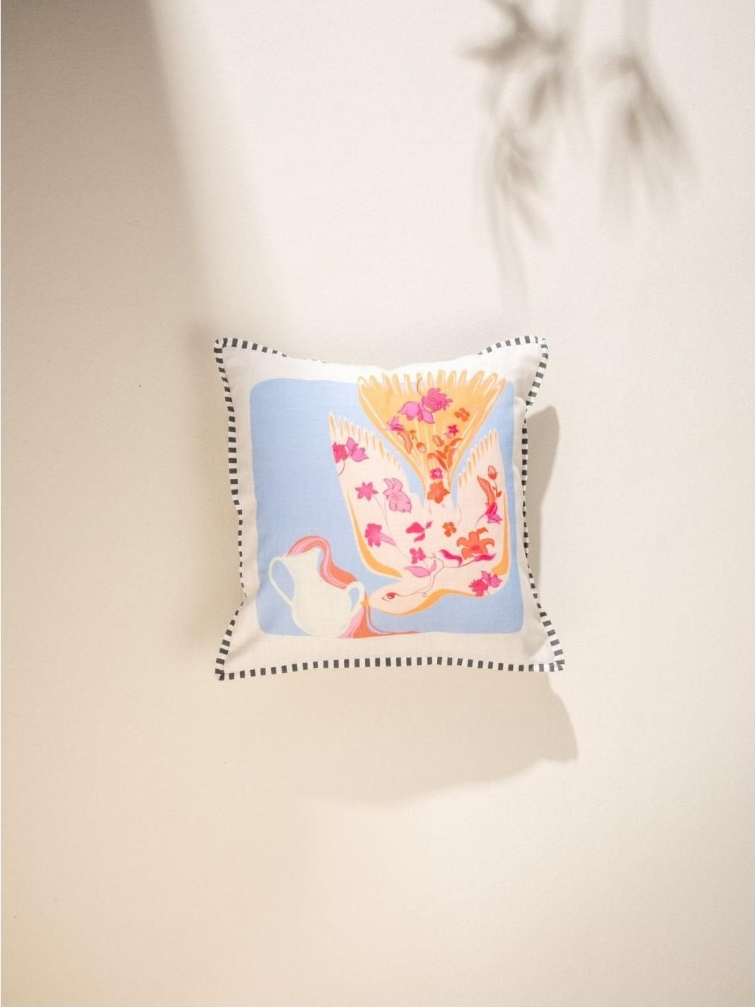 FREEDOM TREE Blue & White Square Cushion Covers