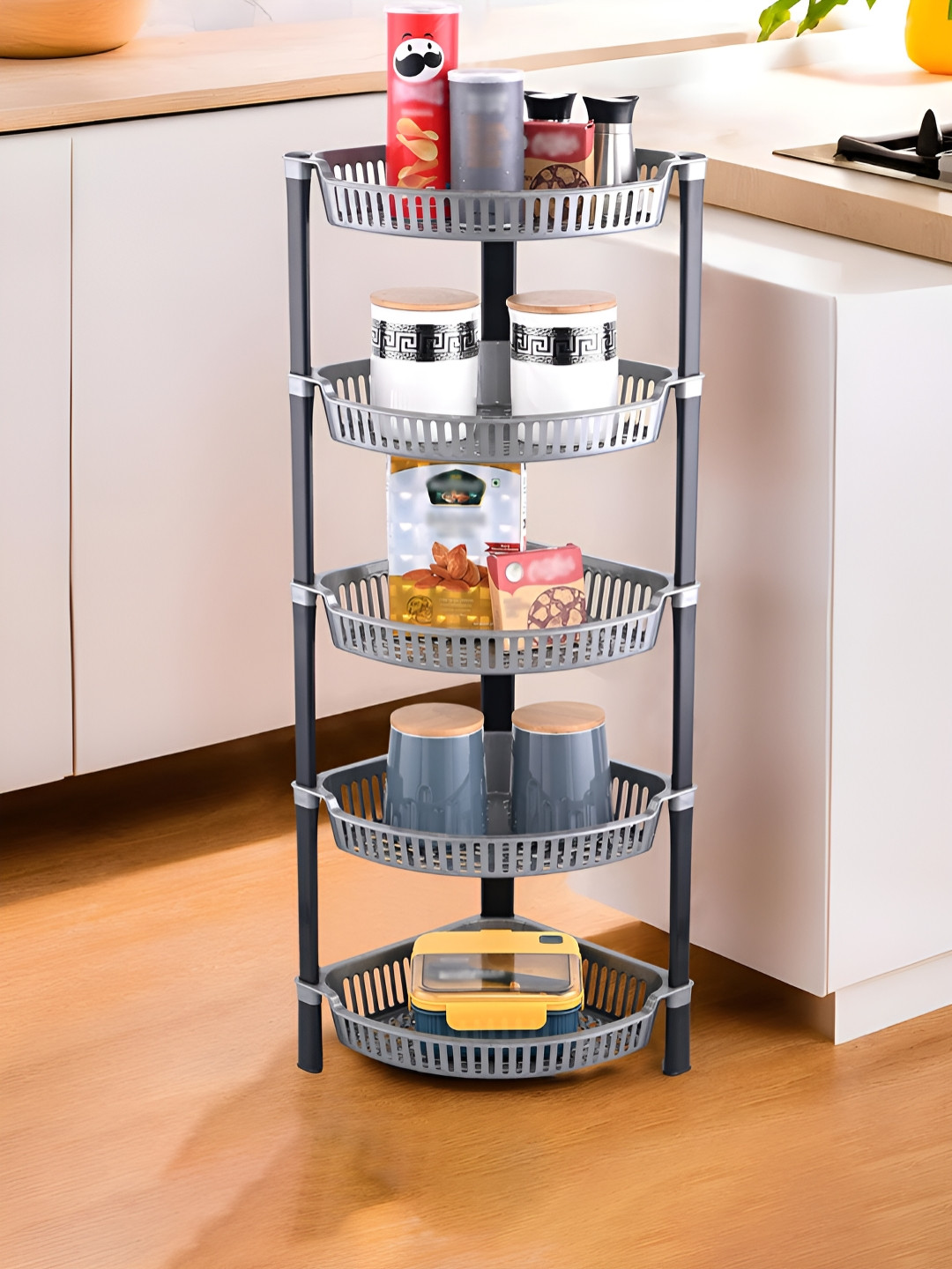 Myntra Elegant Homes 5 Tier Folding Kitchen Oragniser