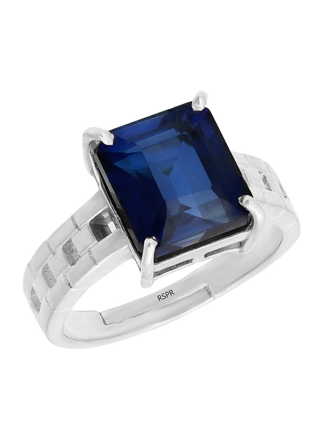 RSPR 3.25 Ratti 2.60 Carat Neelam Sapphire-Studded  Adjustable Finger Ring
