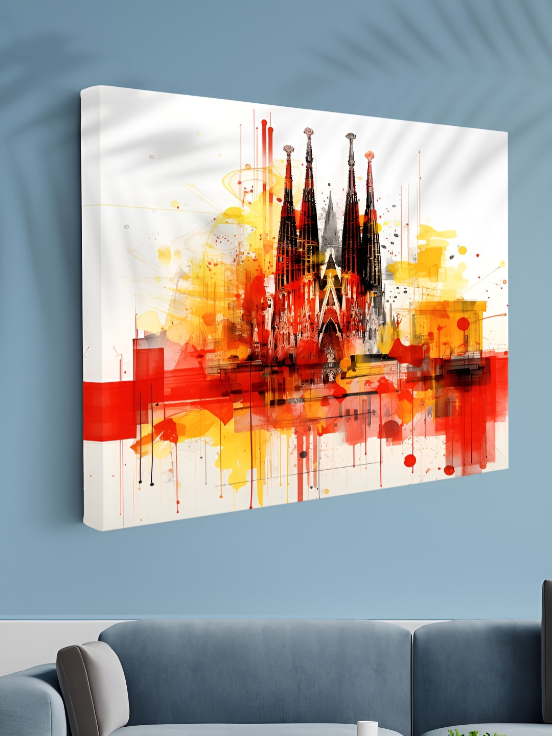 Aura Sagrada Famlia Canvas Wall Square Paintings Wall Art - 18x24In