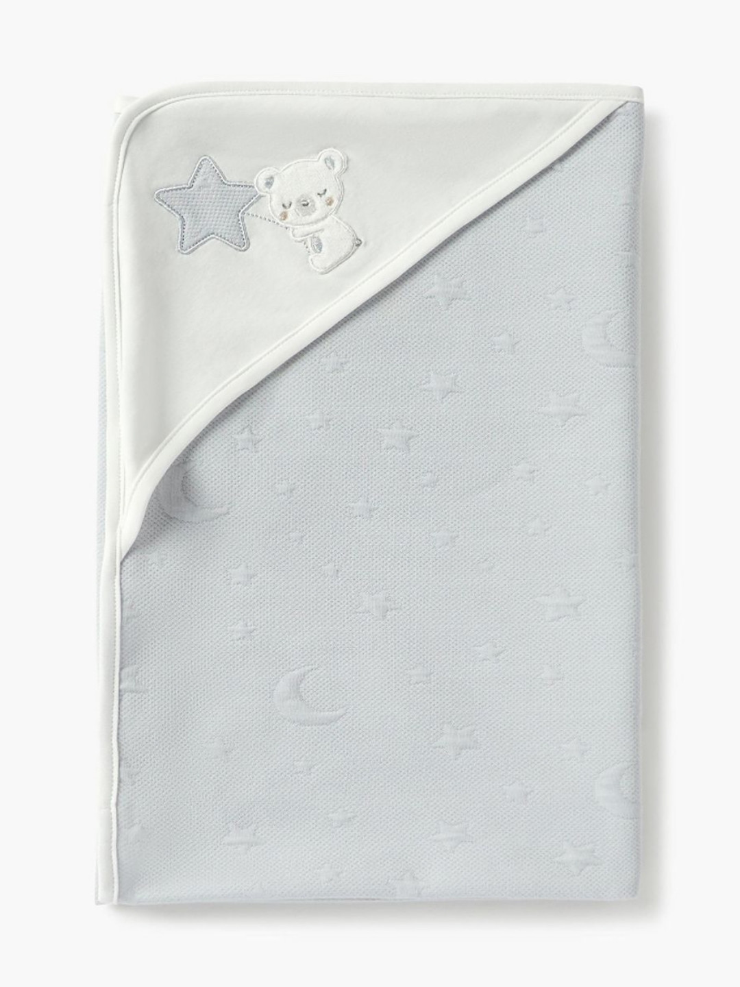 Giggles by Babyshop Grey & White Single Bed Blanket