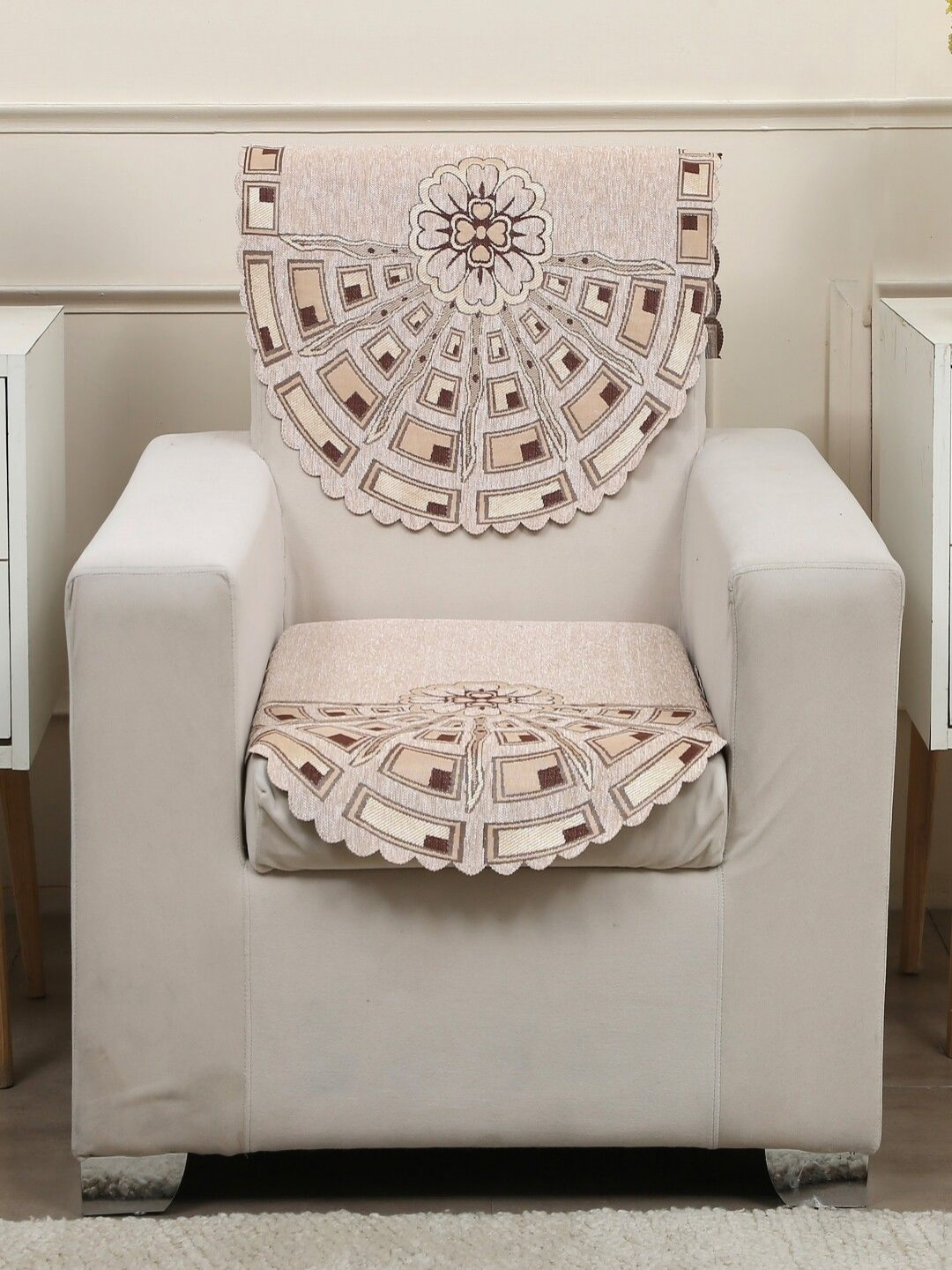 Fashion Throw 2 Piece Printed Jacquard Sofa Cover