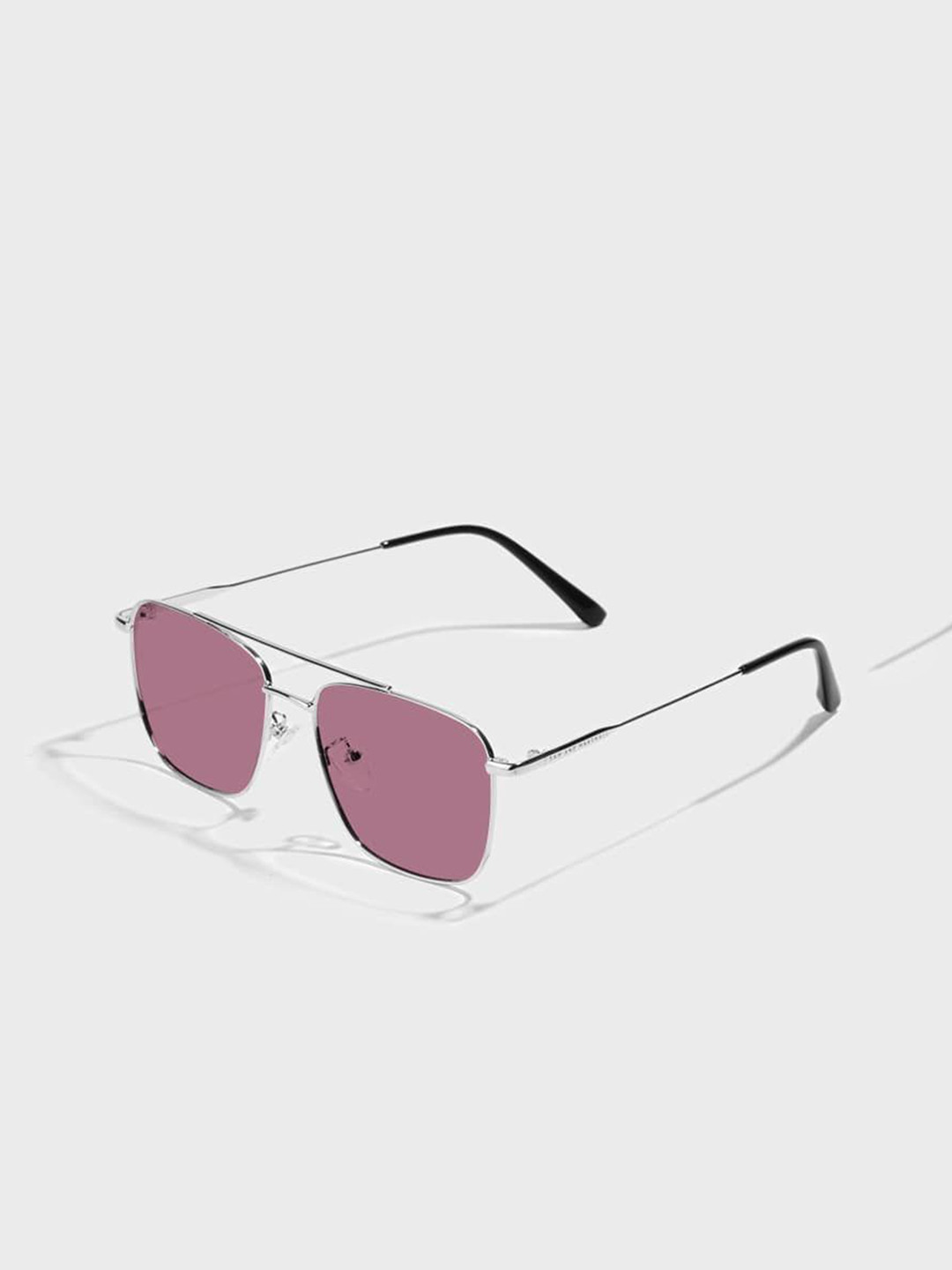 Mast & Harbour VEIN Unisex Square Sunglasses UV Protected Lens VEIN_SILVER_MAGENTA_2884
