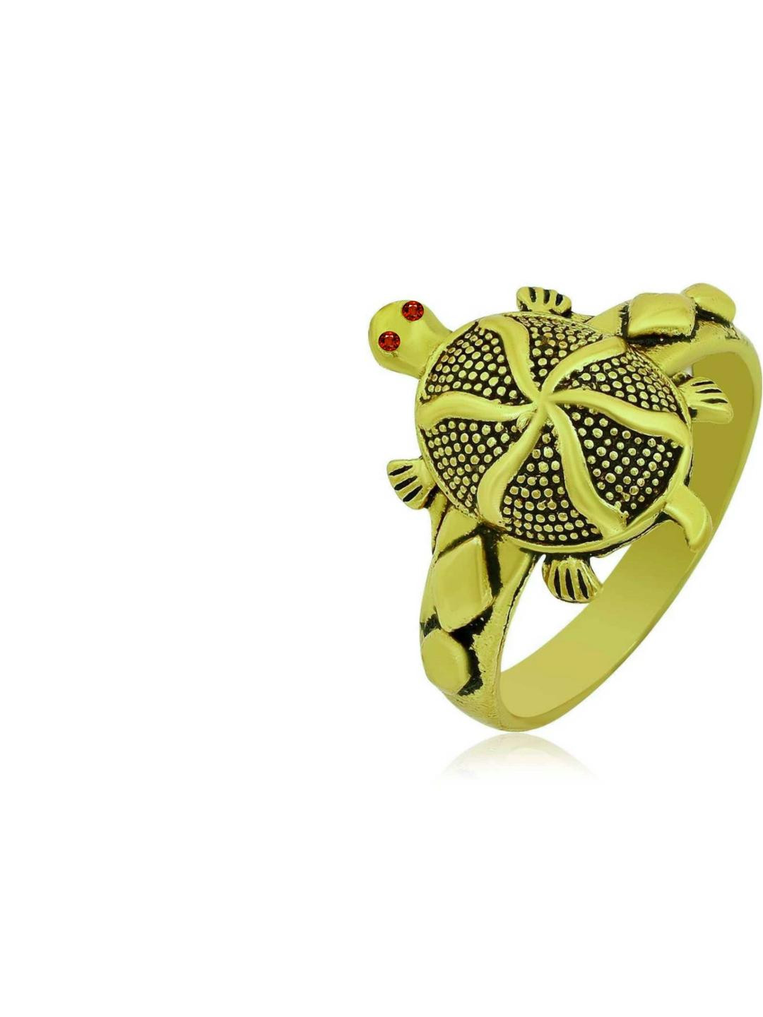 Dynamic Retail Global Turtle Green Alloy Finger Ring