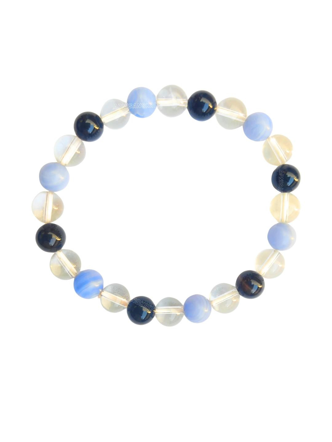 Apnisanskriti Unisex Triple Stress Stone Bracelet