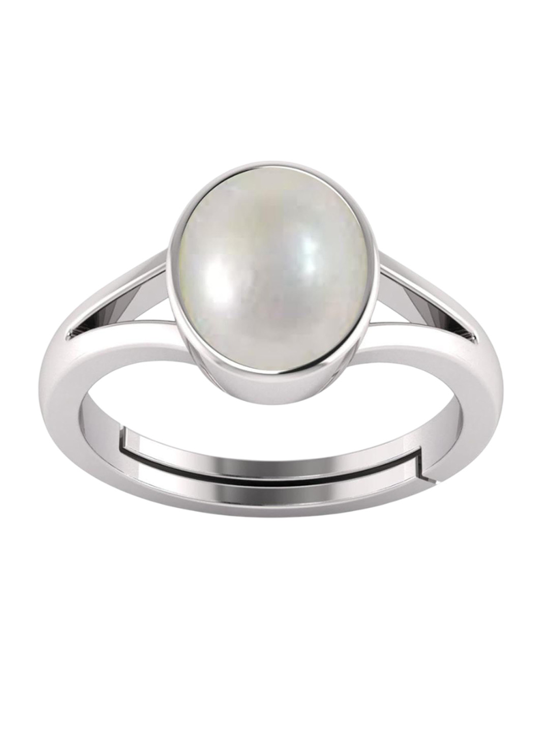 RSPR 10.25 Ratti Moti Pearl Adjustable Gemstone Studded Ring