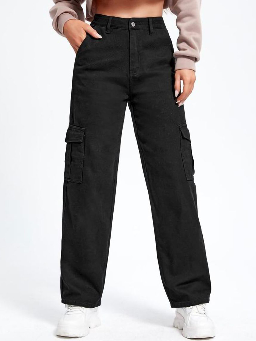 Stylecast X Kotty Women Regular Fit High-Rise Clean Look Stretchable Cotton Jeans