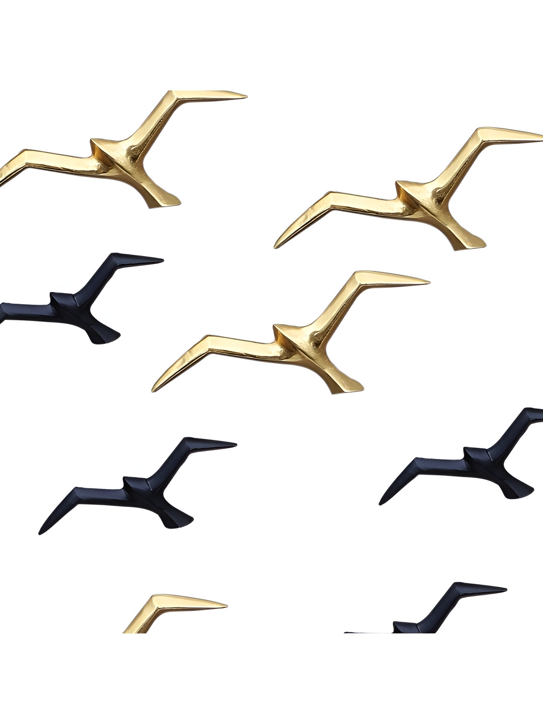 Amaya Decors Flying Aluminium Matte Hanging Hall 8Pcs Wall Hangings-3In