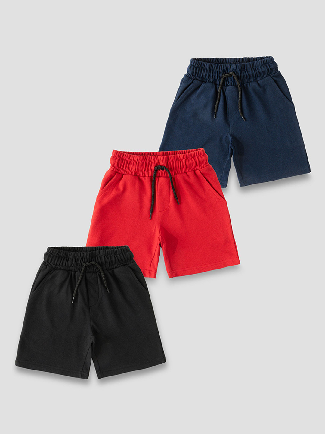 YUV Boys Pack Of 3 Regular Fit Shorts