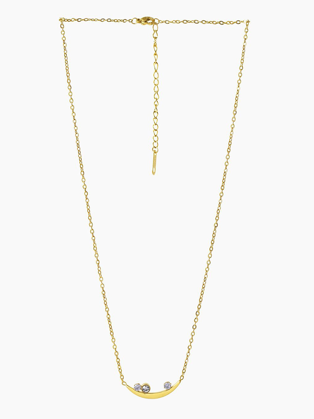 SWASHAA Jules 18KT Gold-Plated Stainless Steel Cubic Zirconia Studded Chain