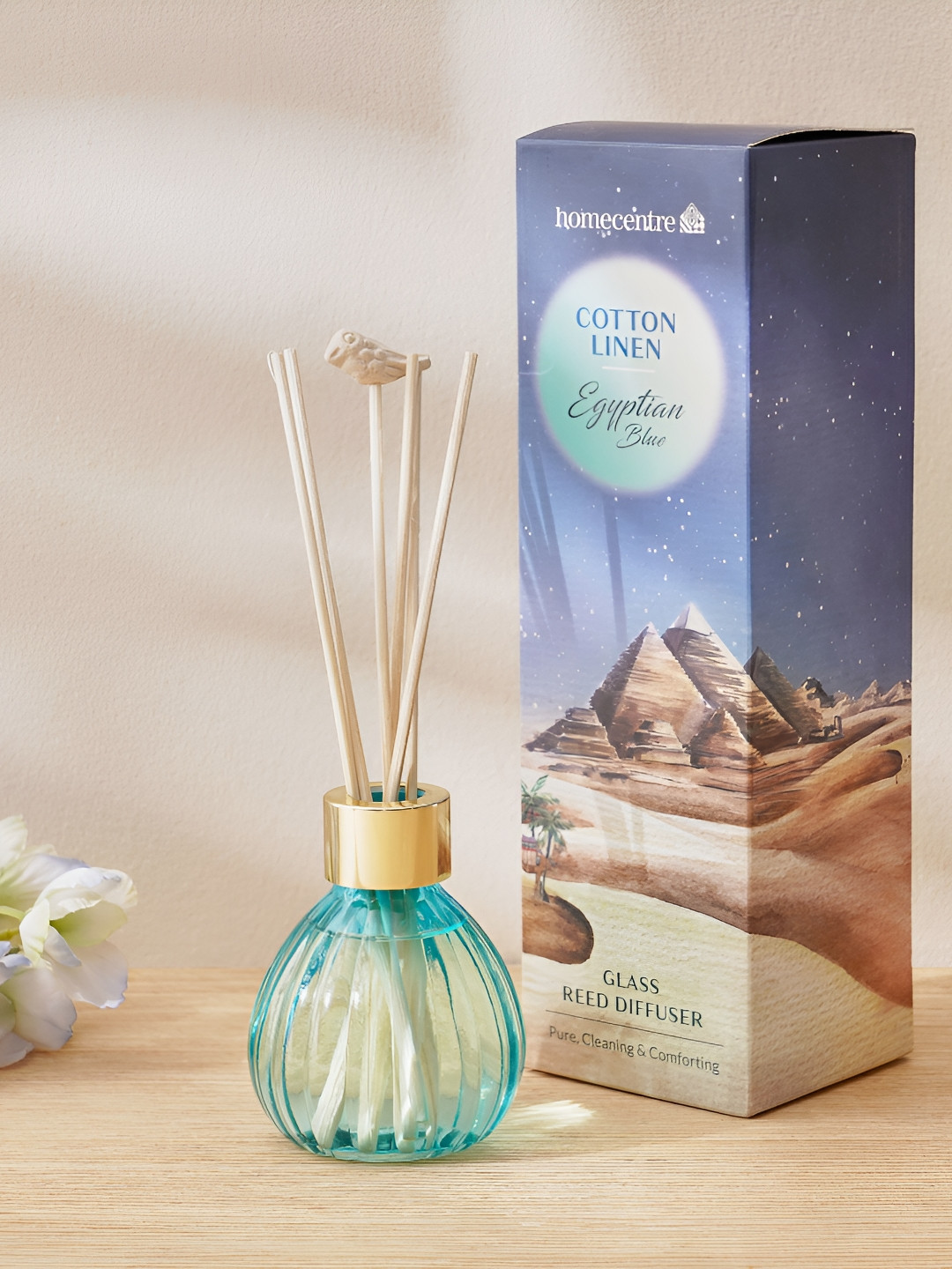 Home Centre 2-Pcs Redolence Egyptian & Linen Reed Diffuser Set