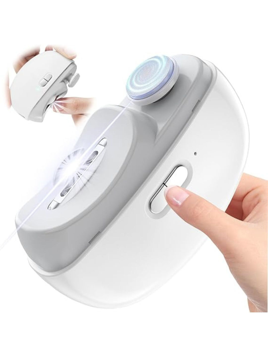 SIGNAXO  NailEase 2-in-1 Electric Nail Clipper & File Quiet