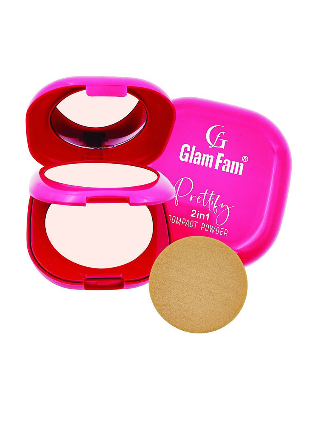 GlamFam 2-In-1 Pretiffy Long Lasting Compact - 20 g - Fair 02
