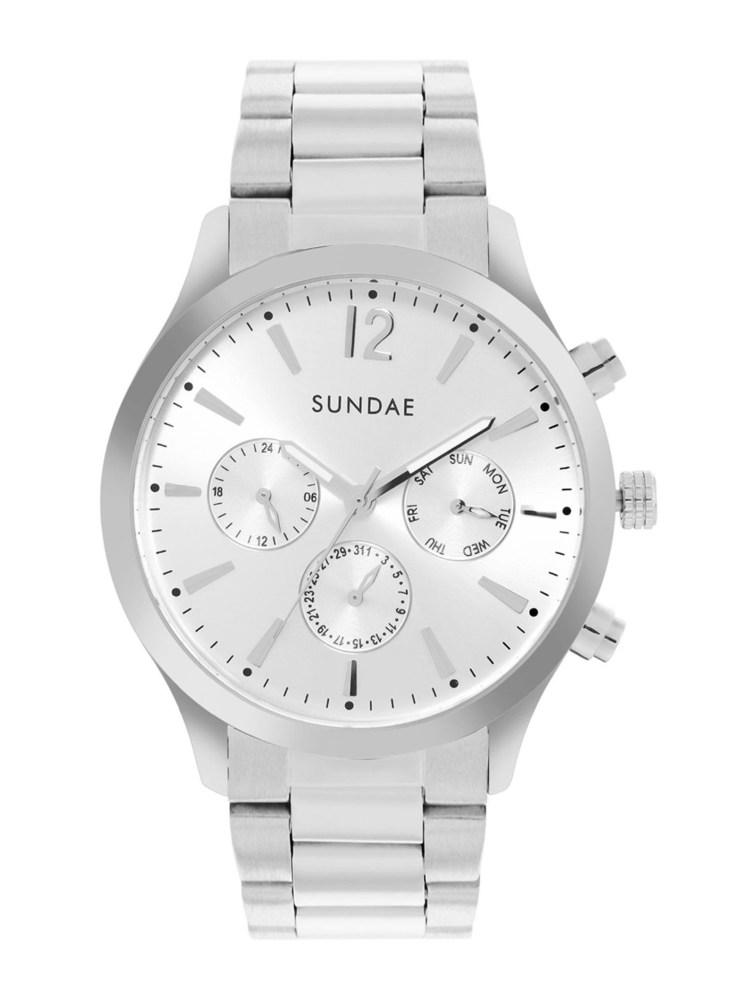 CARLOS PHILIP Men Brass Dial & Stainless Steel Analogue Watch 788907 OM-96 IPS VX9J-4