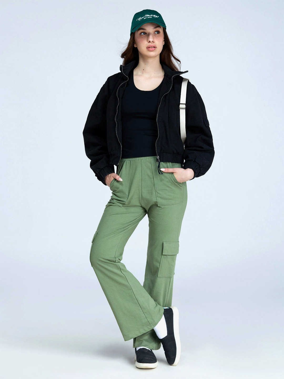 CAVA Olive Wide Cargo Joggers