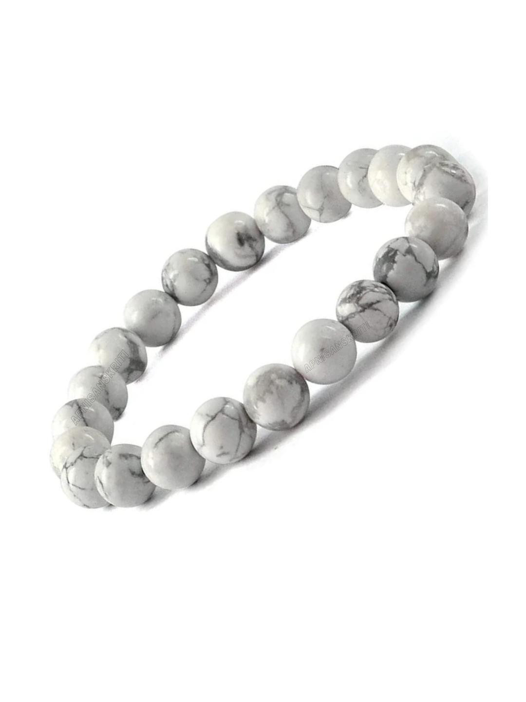 Apnisanskriti Unisex Howlite Healing Stone Bracelet