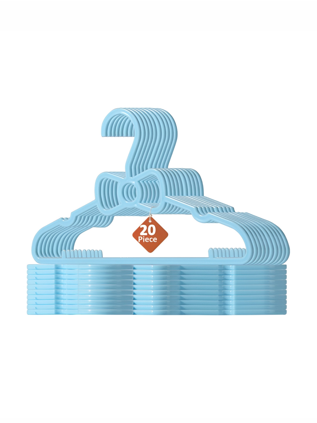 Aura 20-Pcs Blue Small Baby Hangers for Clothes Hanger