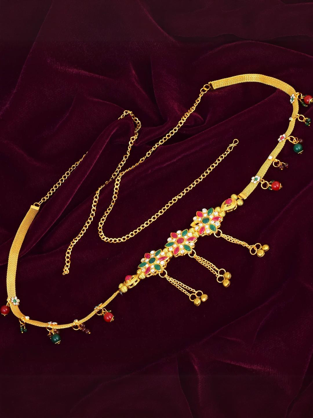 MEMOIR Goldplated Single Patta Sleek Jewellery Set