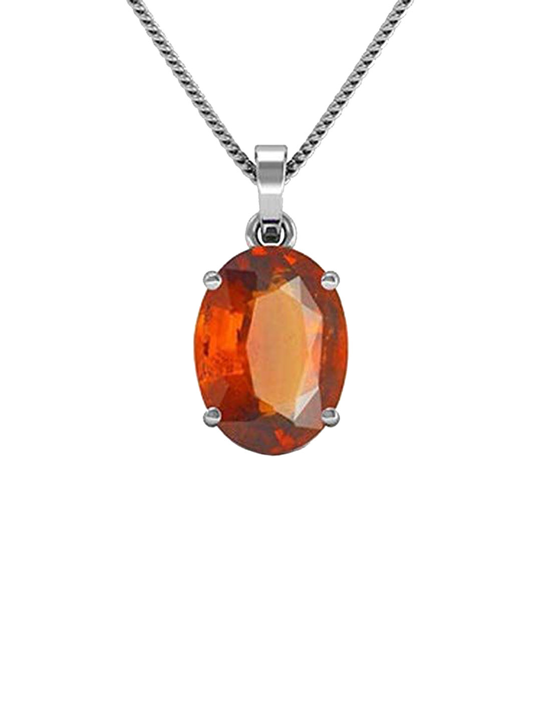 RSPR 8.25 Ratti Certified Hessonite Gomed Stone Panchadhatu Pendant Gemstone Locket