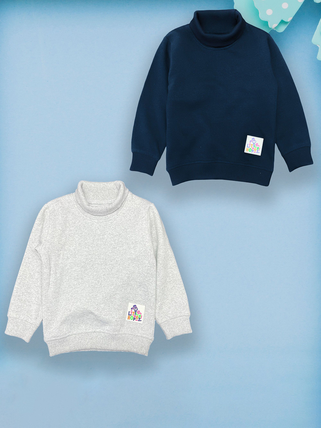 YUV Kids Selection Of 2 Long Sleeves Turtle Neck T-shirt