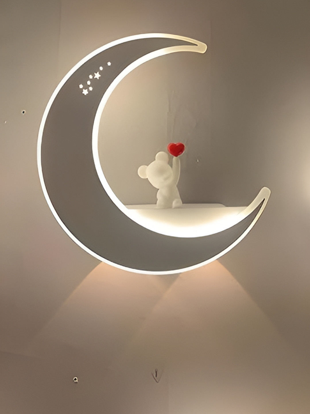 FILLISKA Luxurious Acrylic Elegant Finish Half Moon Wall Lamp