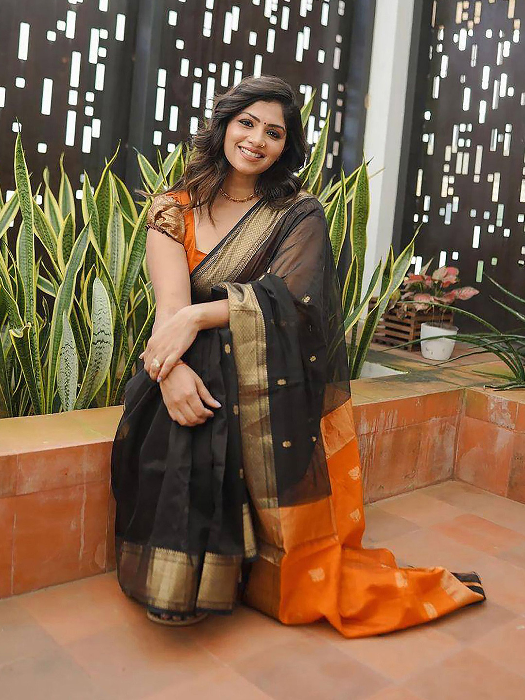 Bigben Textile Woven Design Zari Banarasi Silk Saree