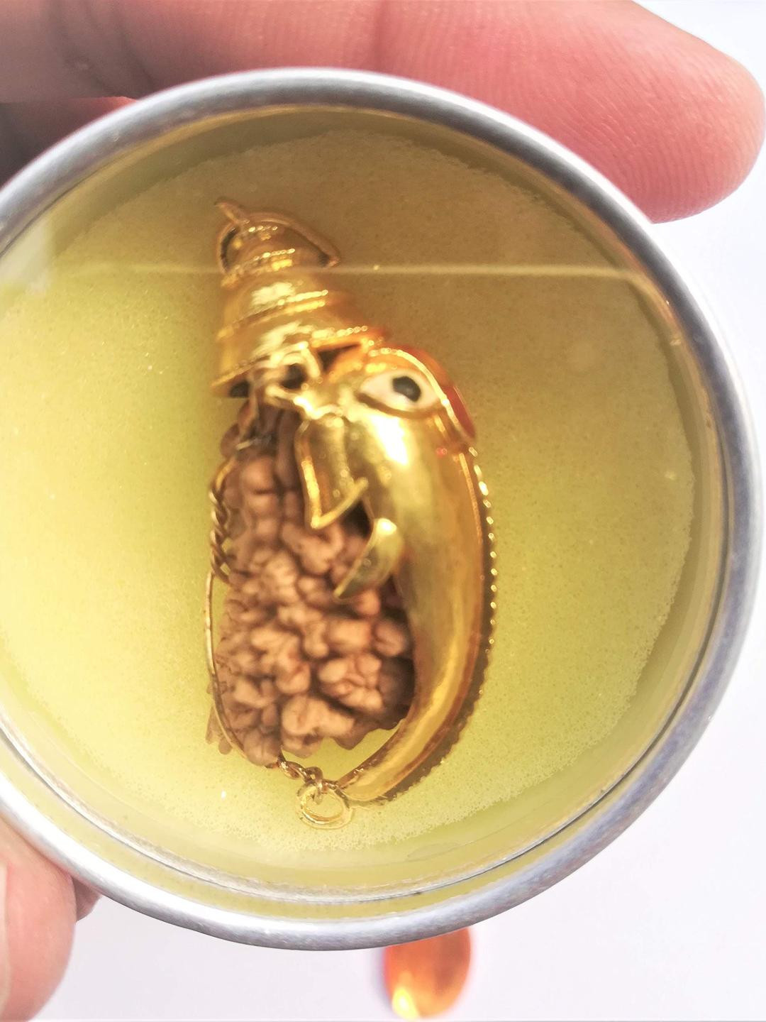 Apnisanskriti Unisex 1 Face Rudraksha Ganesha Pendant