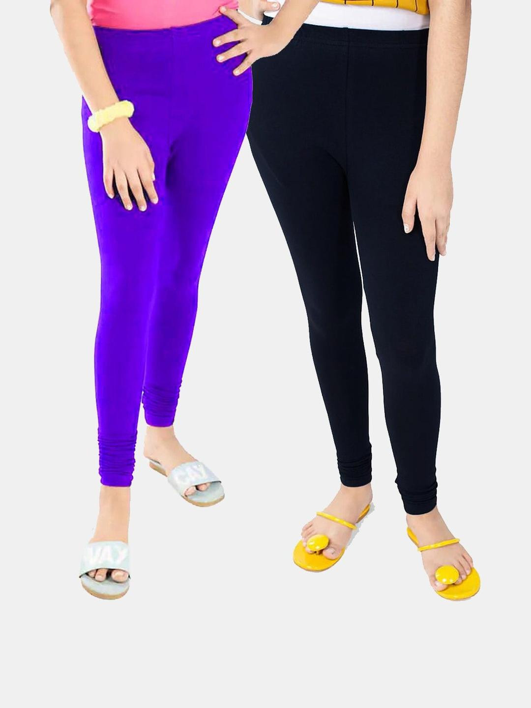 Tik Tok WEARS Girls Blue Churidar Length Leggings