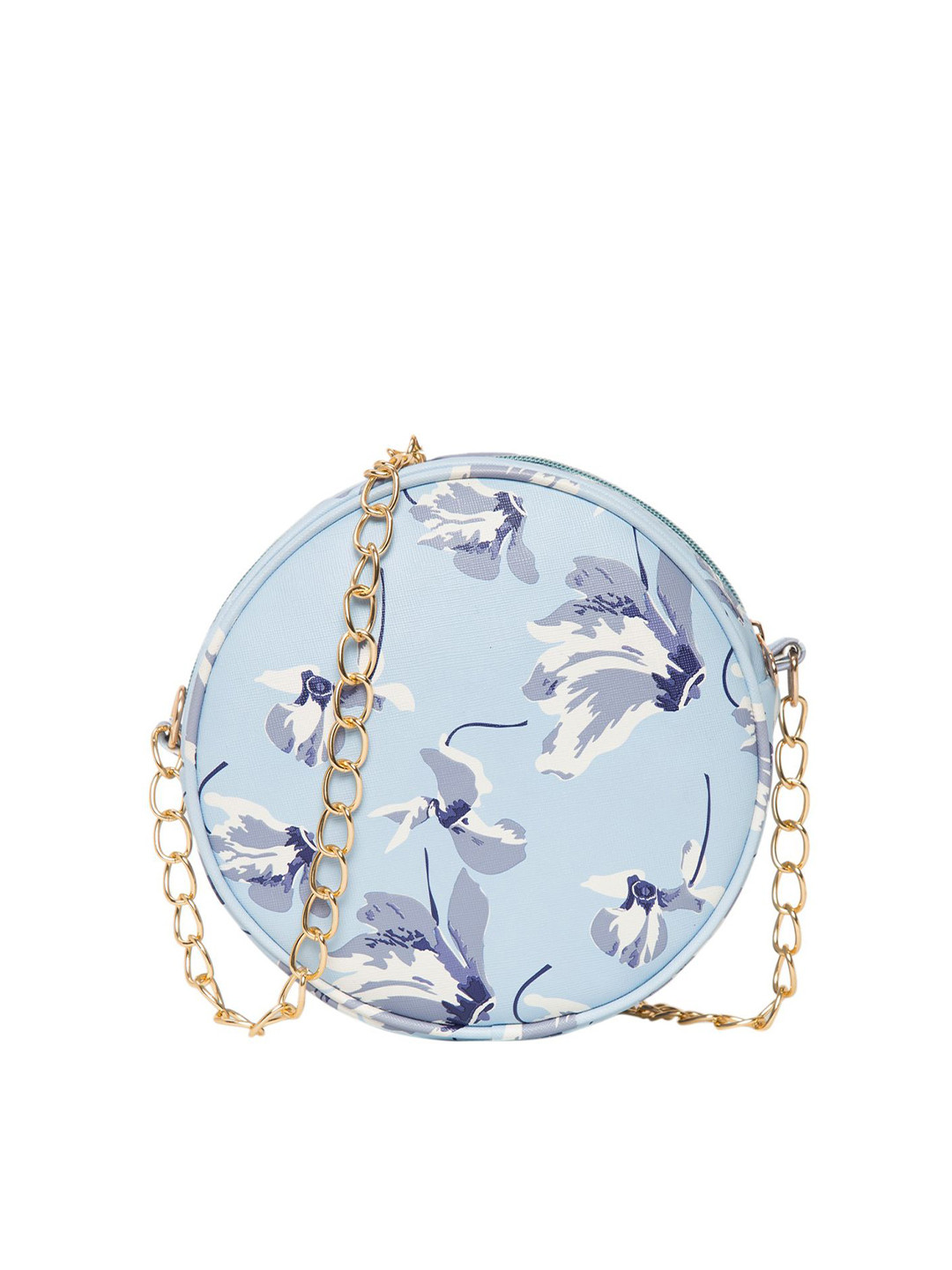 ADISA Floral Printed PU Structured Sling Bag