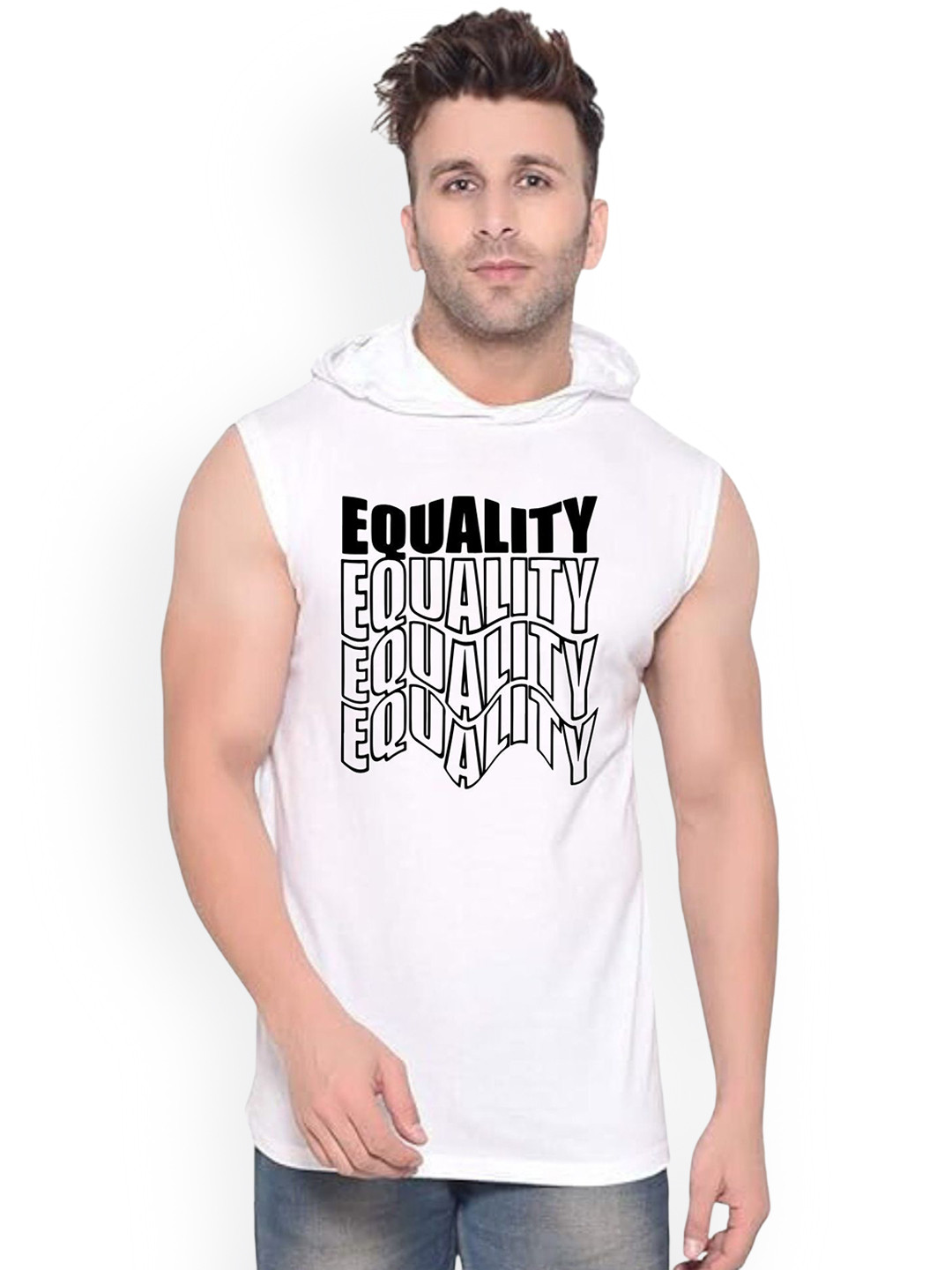 FABSTIEVE Equality Printed Gym Vest VK T-050_Print-272_gym_vest_White_M