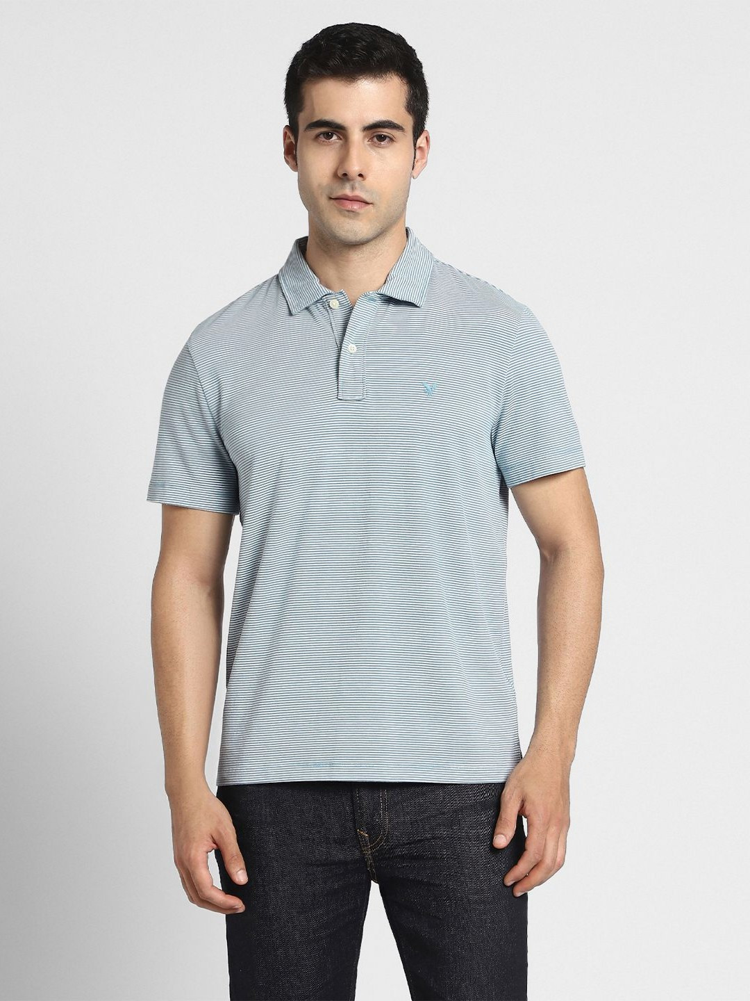 AMERICAN EAGLE OUTFITTERS Polo Collar Short Sleeves Cotton T-shirt