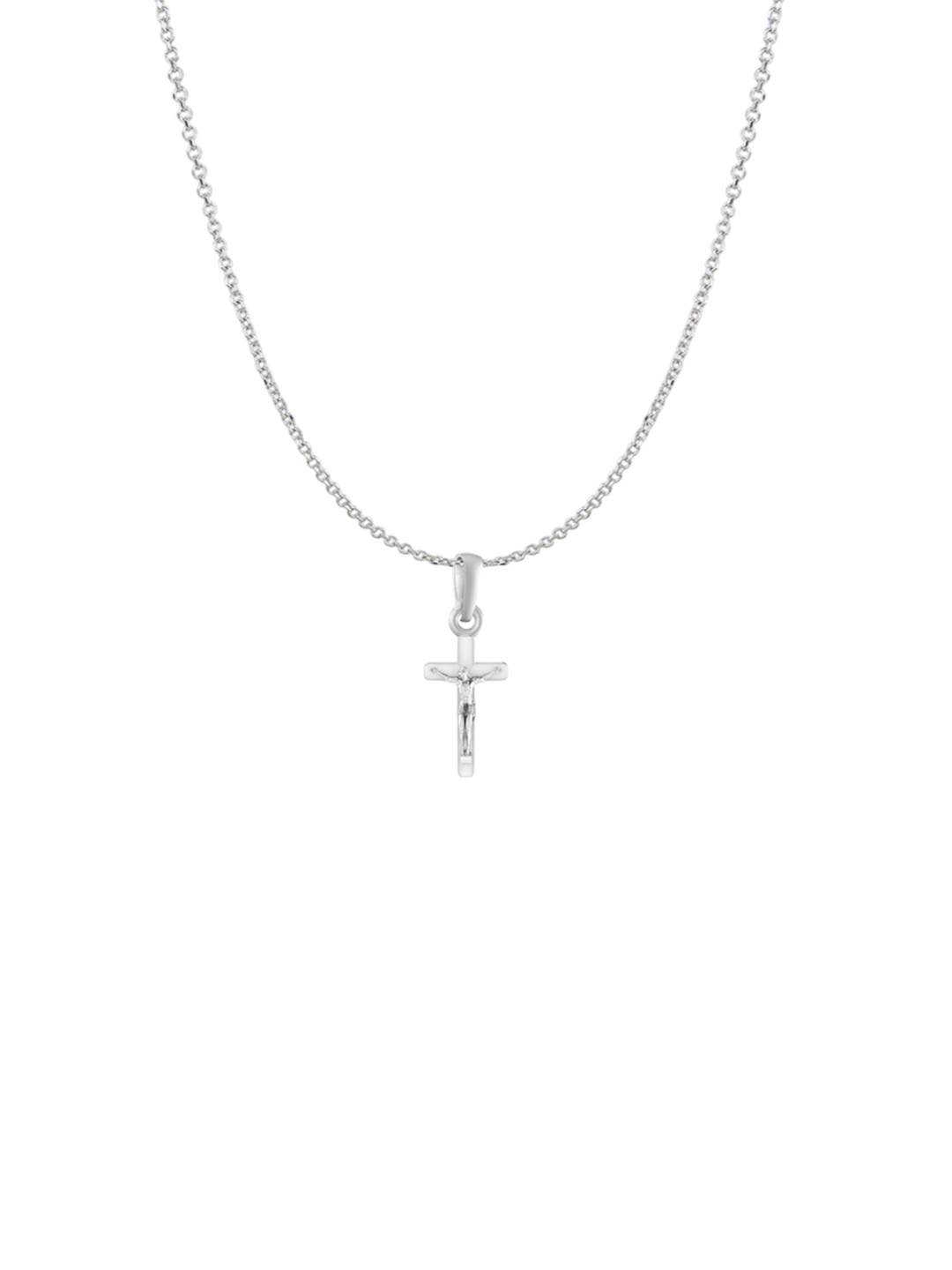 AKSHAT SAPPHIRE 92.5 Sterling Silver Contemporary Jesus Pendant Chain
