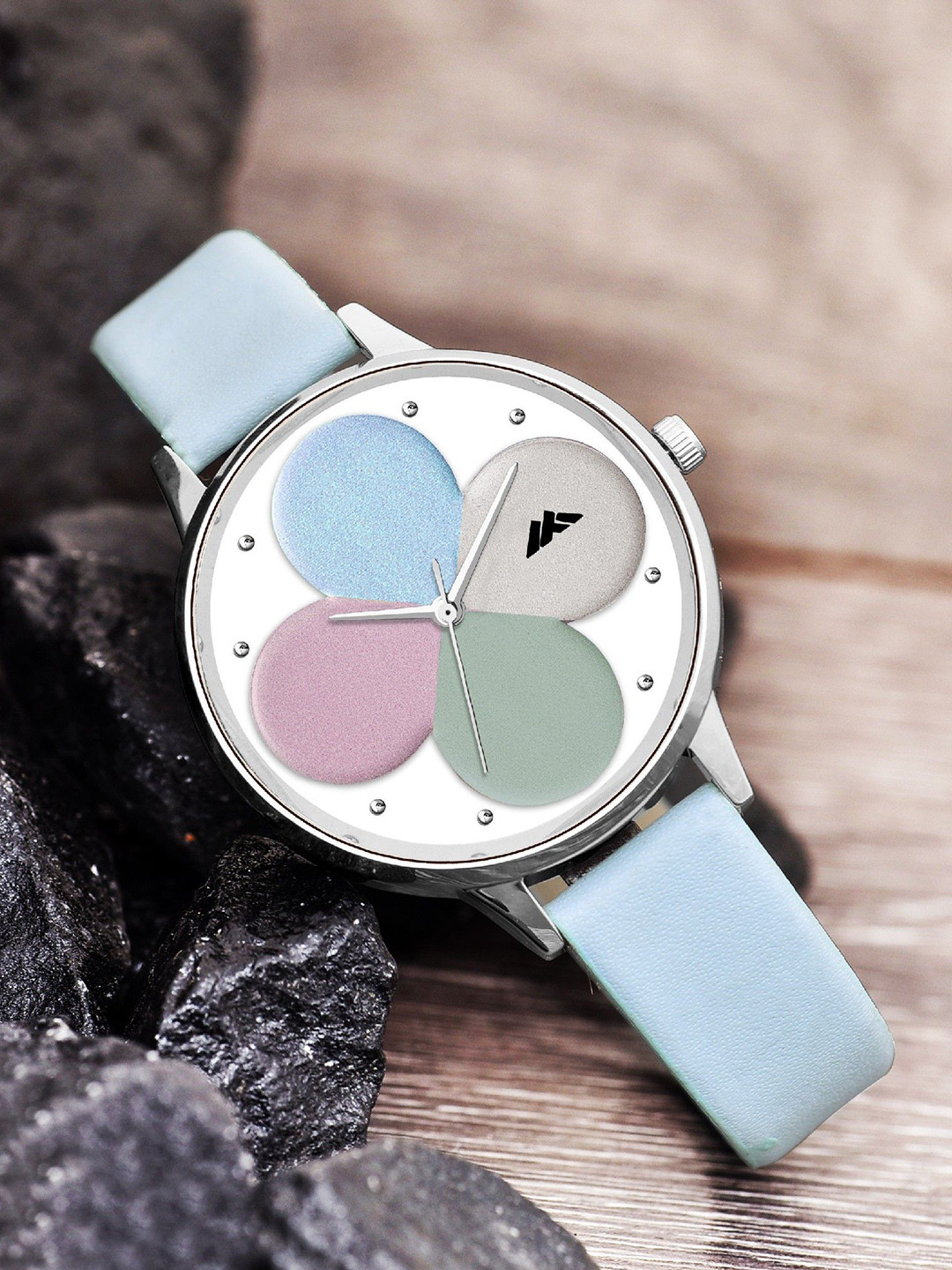 DOUBLERUN Women Dial & Leather Bracelet Style Straps Analogue Watch H05NNMT-555