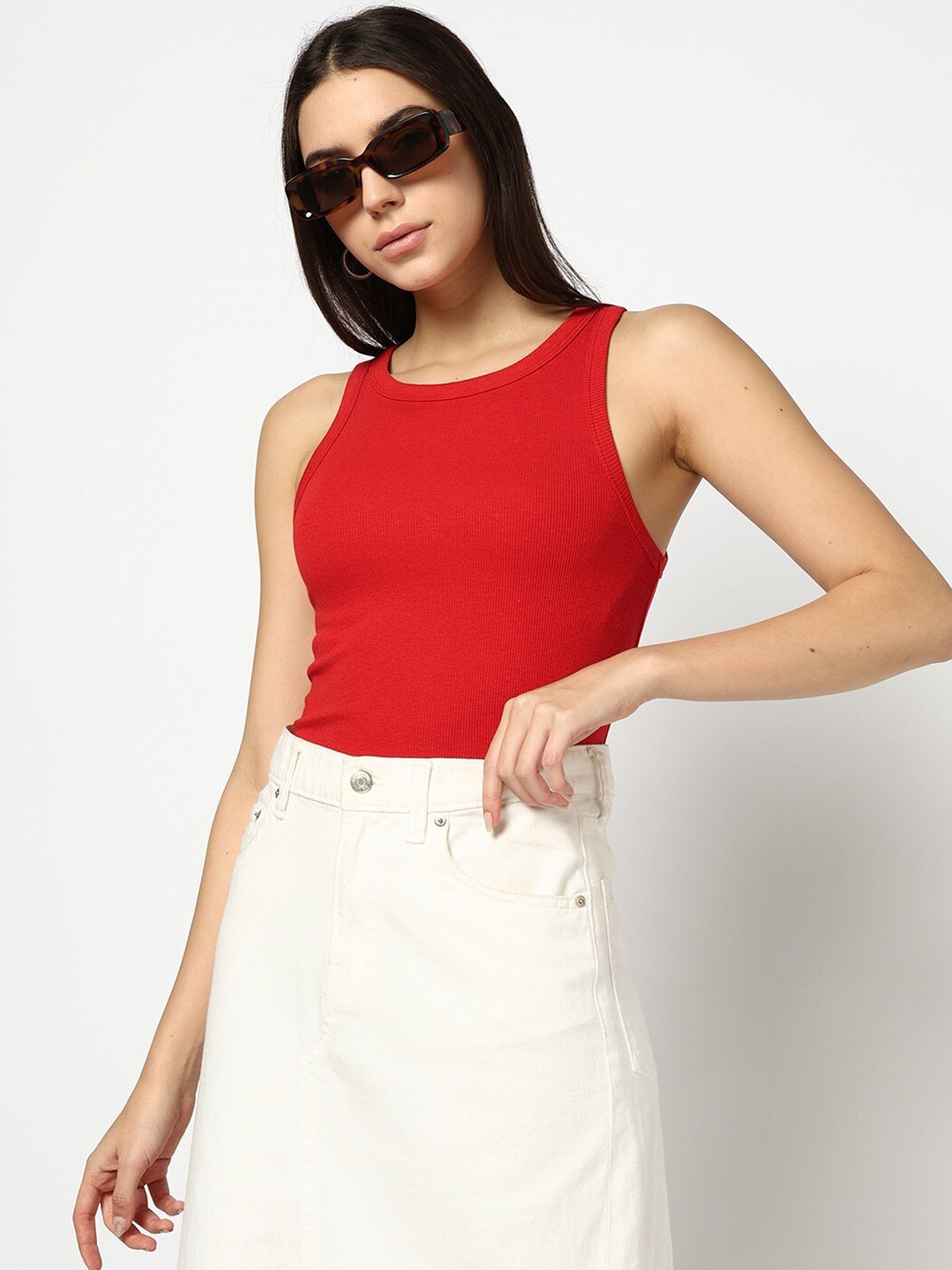 GAP Ribbed Slim Fit Tank Top