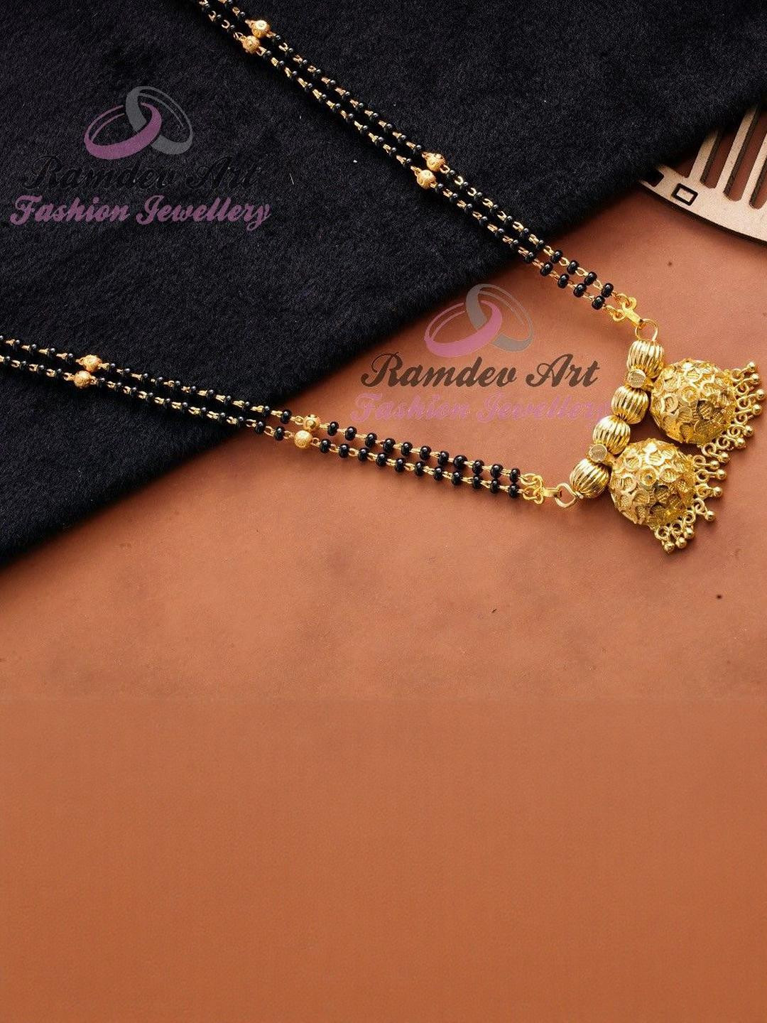 Ramdev Art Fashion Jwellery Gold-Plated Copper Mangalsutra