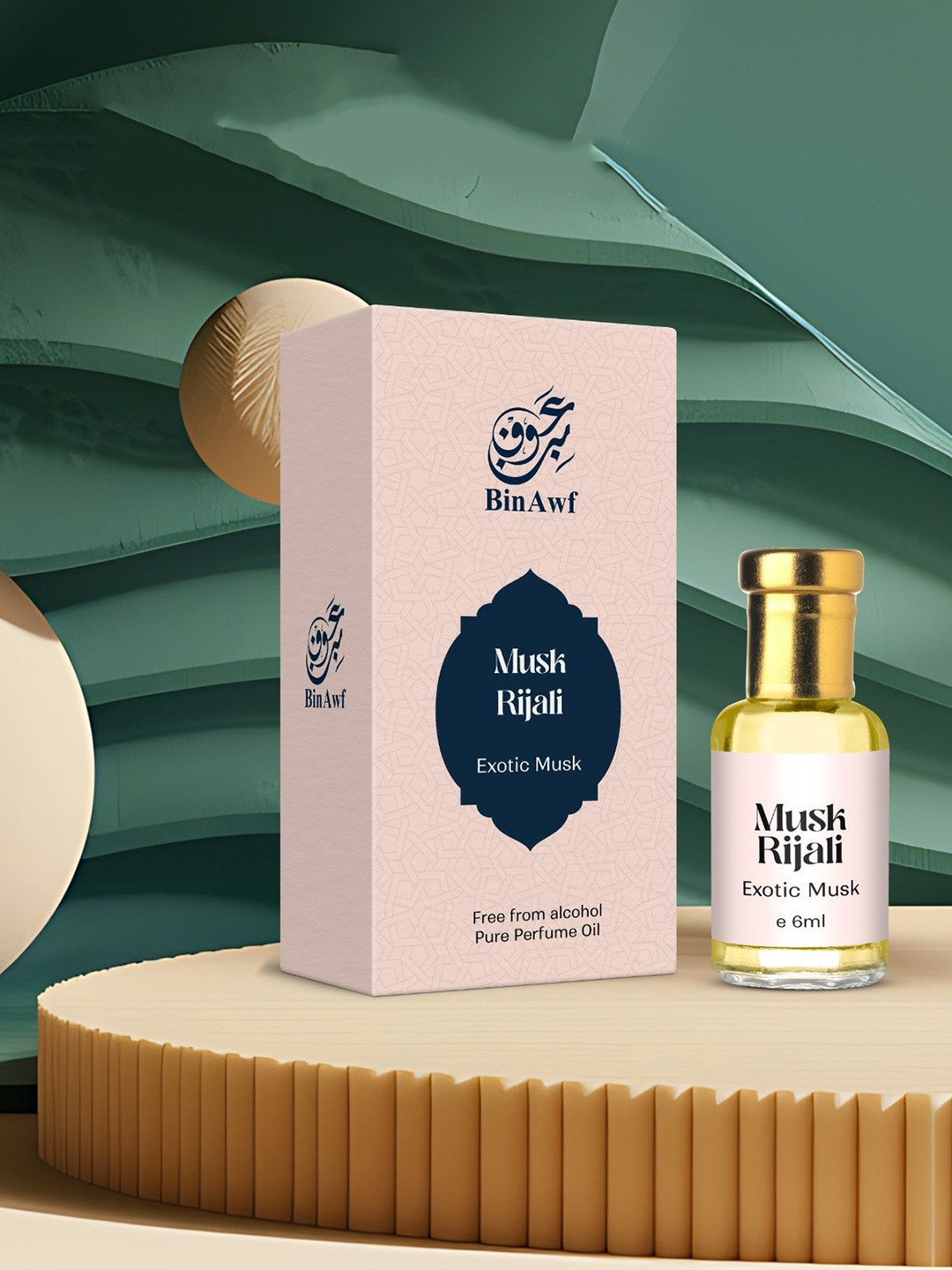 BinAwf Musk Rijali Exotic Musk Non Alcohol Attar- 6 ml