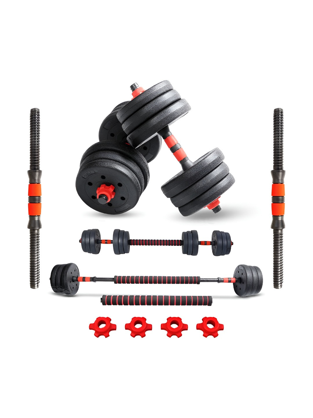 PowerMax Fitness PDS-20P+ Adjustable Cement Dumbbells - 20 Kg