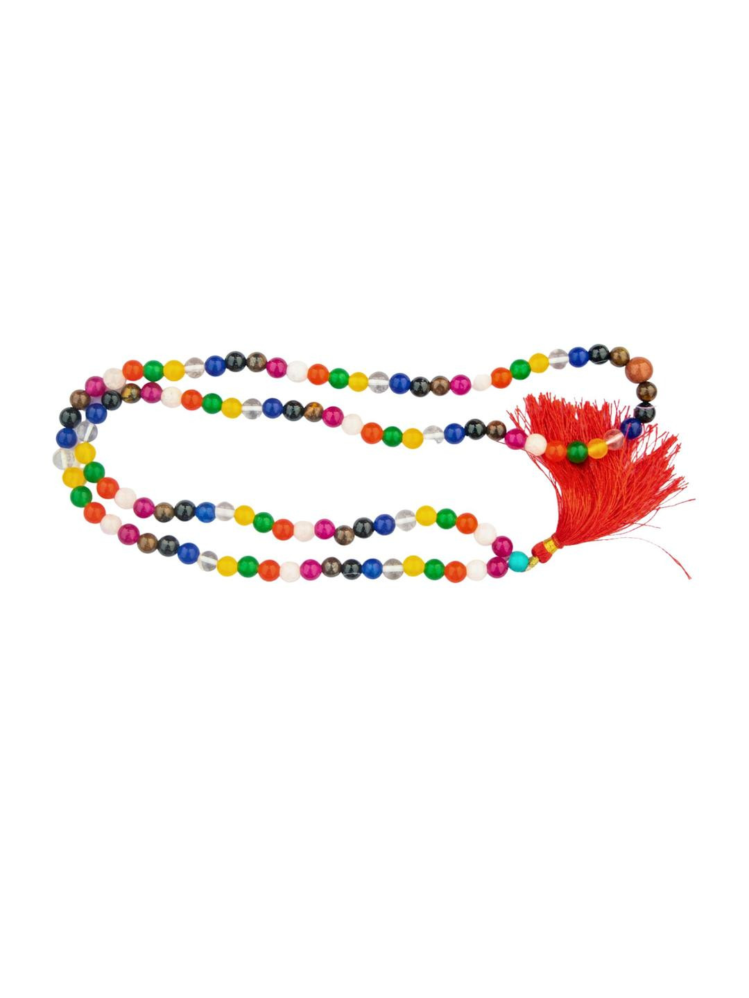 Apnisanskriti Unisex Multi Colour Beads Navratna Mala