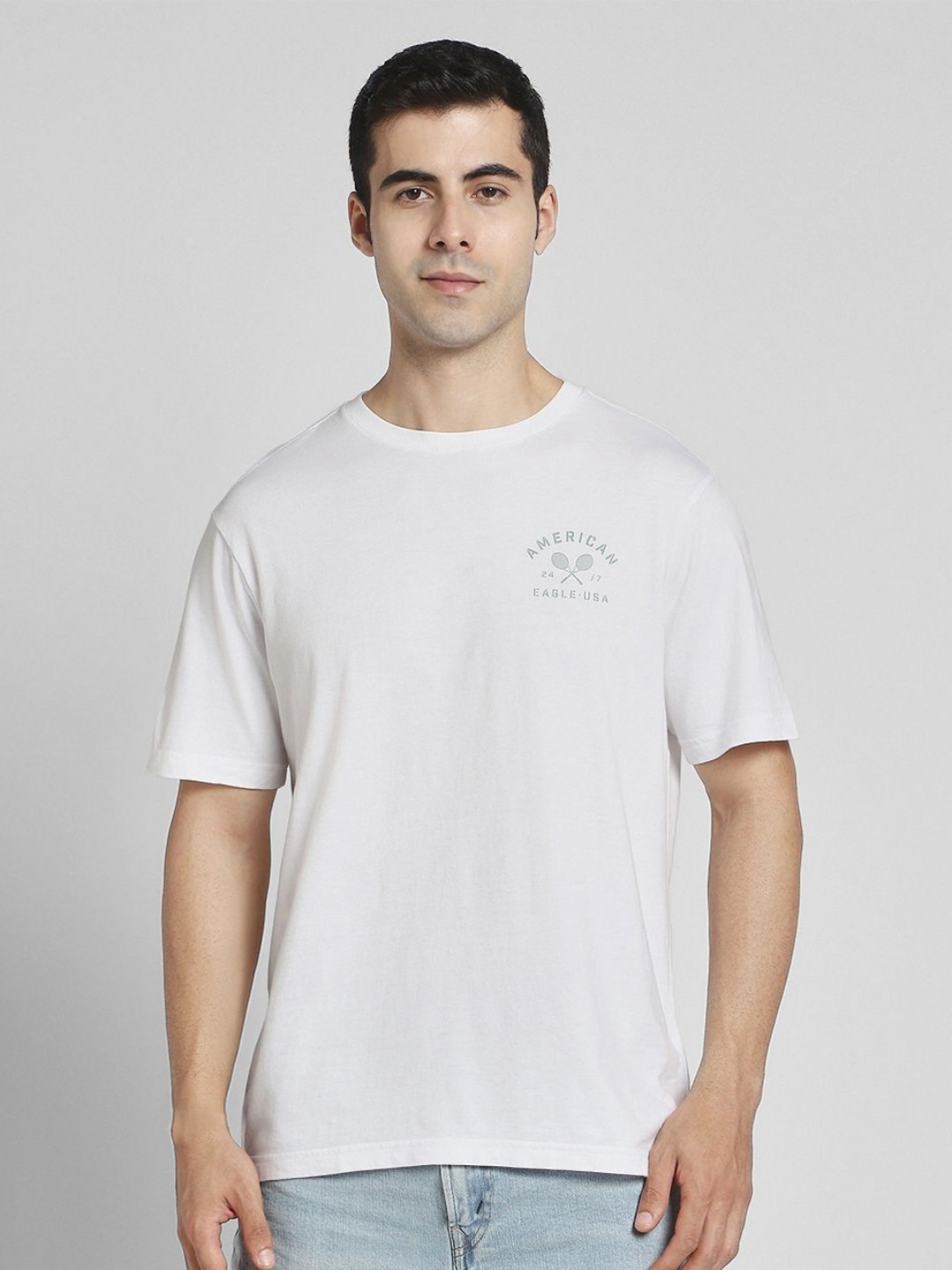 AMERICAN EAGLE OUTFITTERS Graphic Printed Round Neck Regular Fit T-Shirts