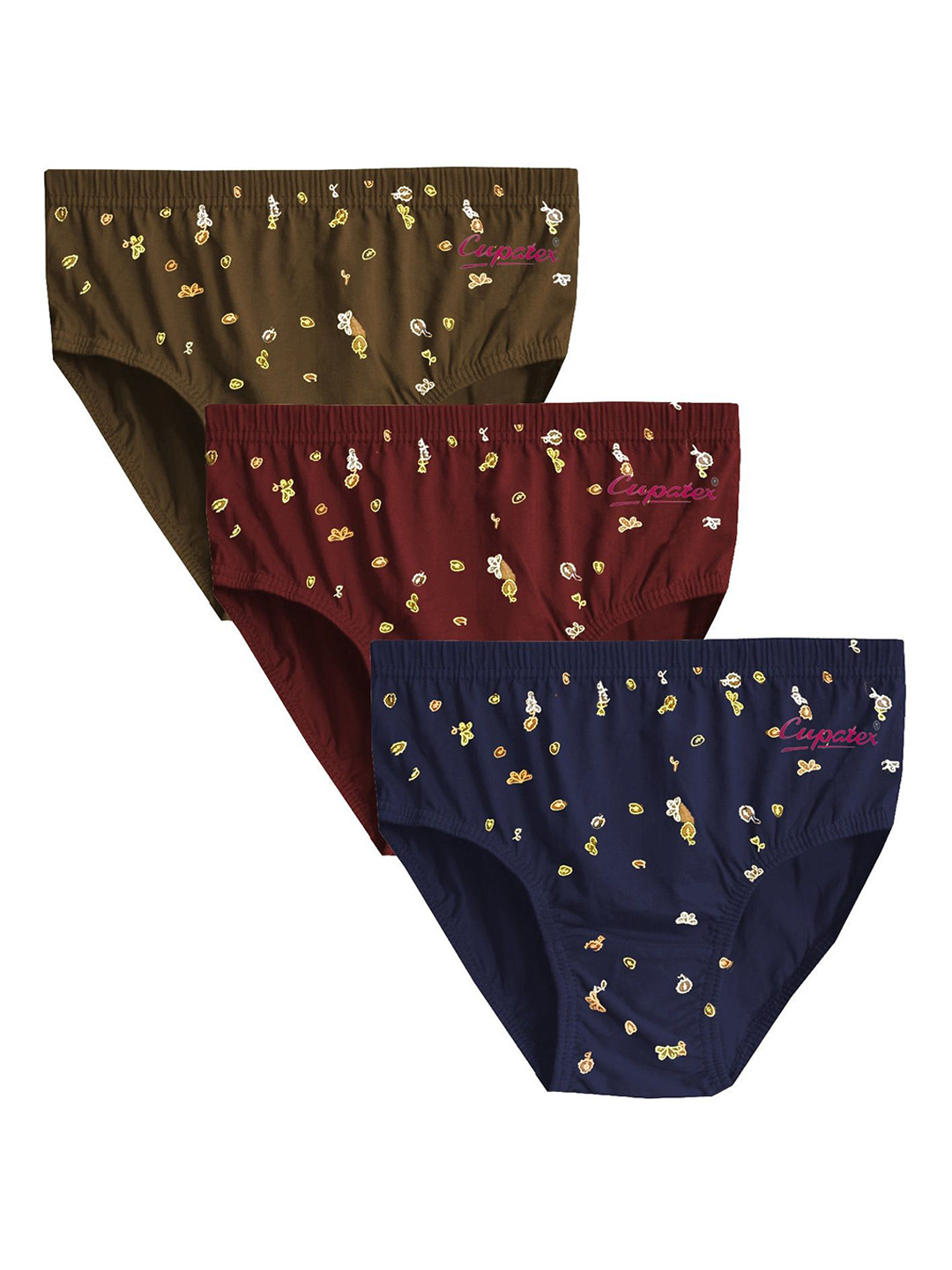 Cupatex Girls Pack Of 3 Printed Pure Cotton Hipster Briefs CP_PRINT_P3_6Yrs