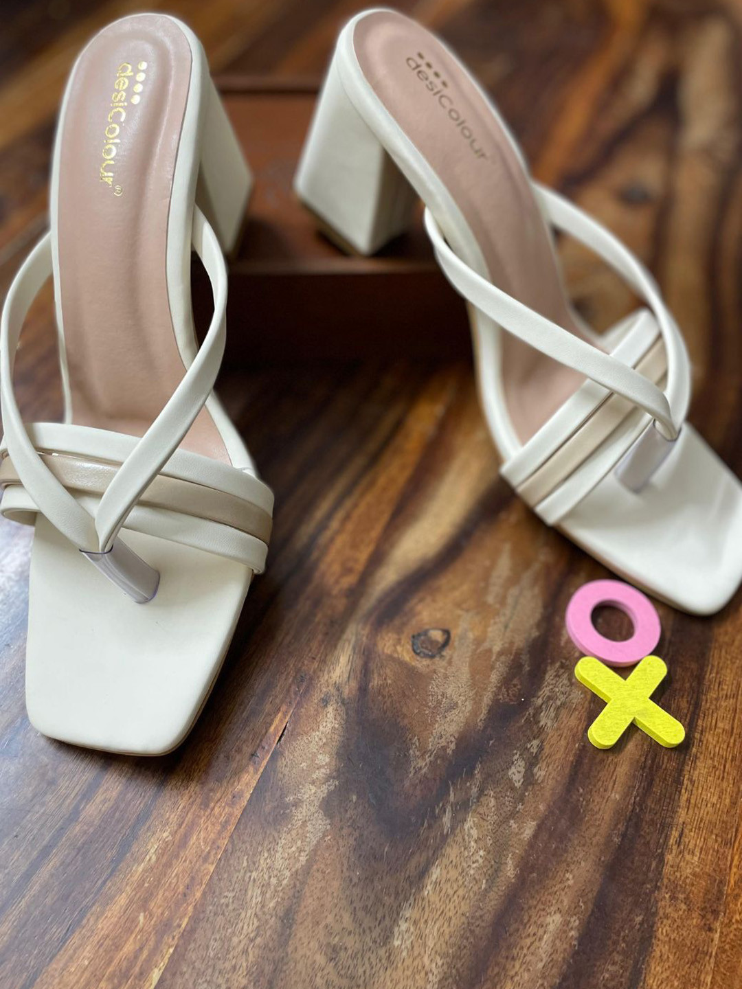 DESI COLOUR  Women Block Sandals with Tassels