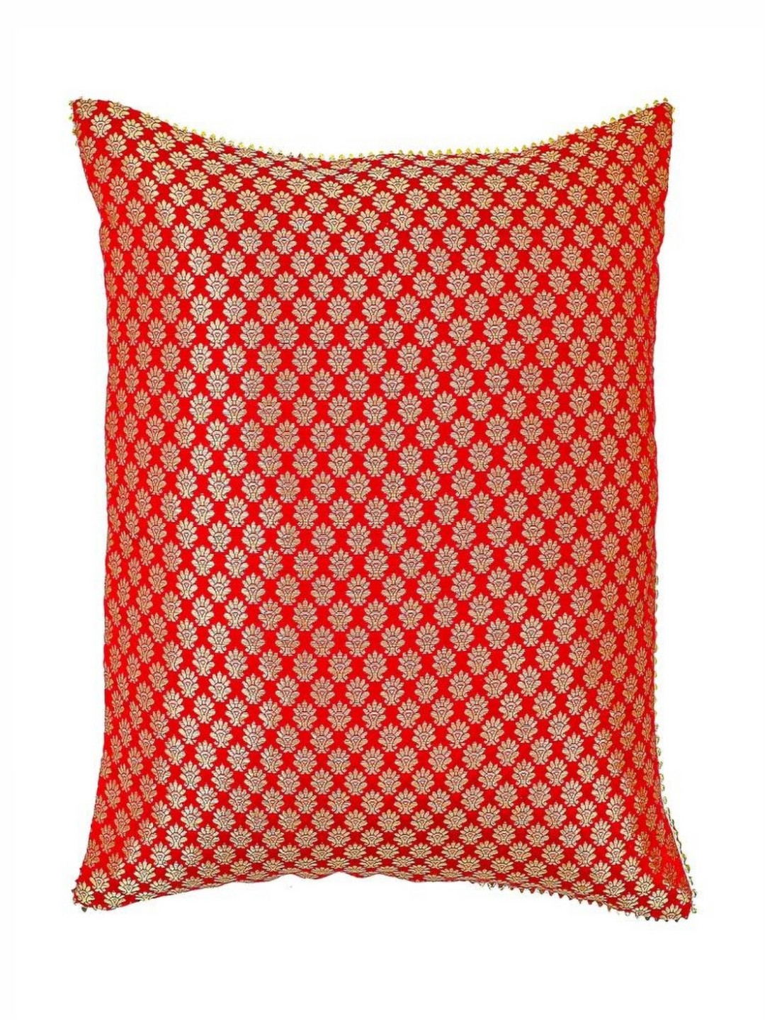 MERA HAAT Maroon Ethnic Motifs Square Cushion Covers