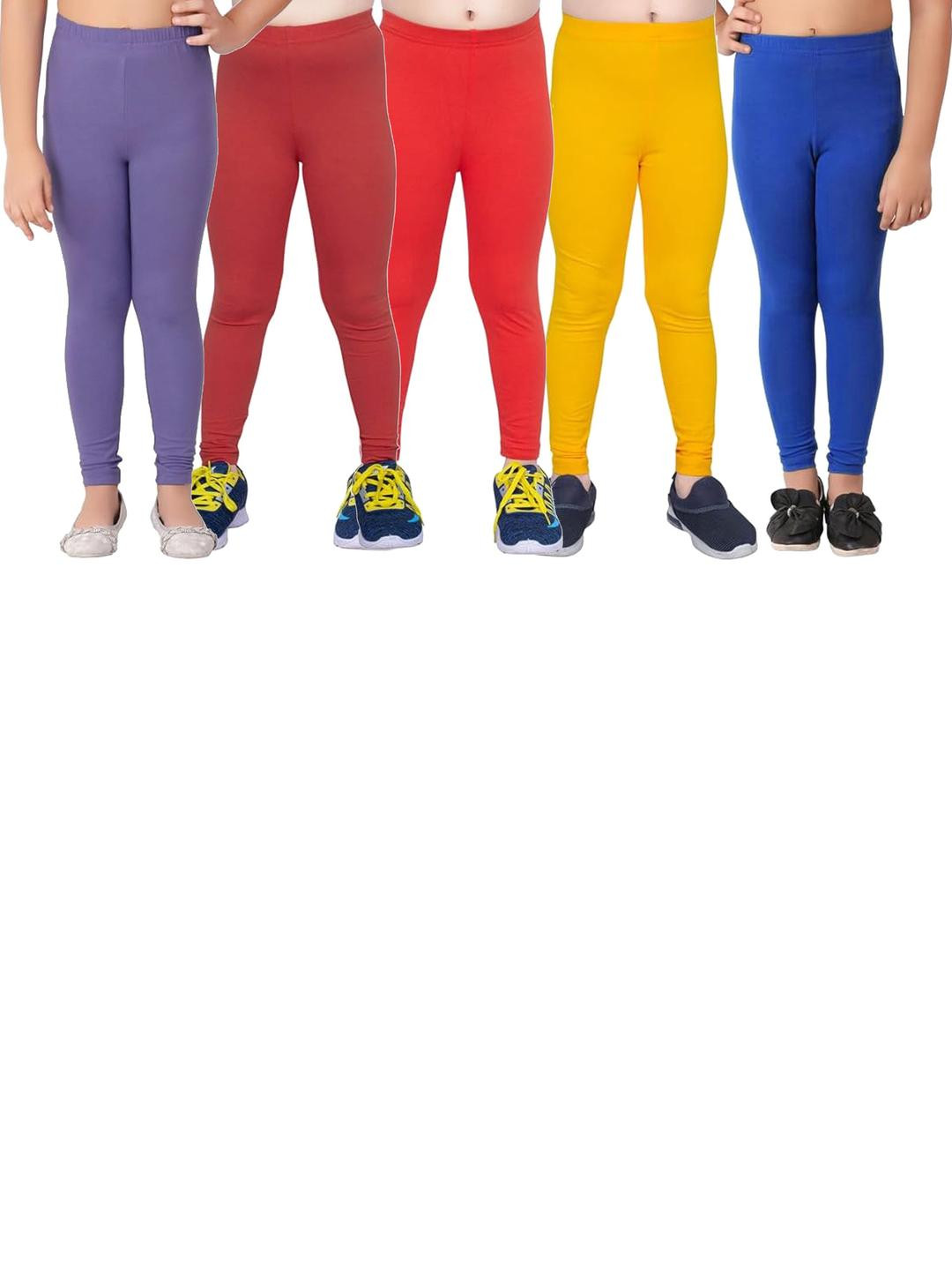 Tik Tok WEARS Girls Red Churidar Length Leggings