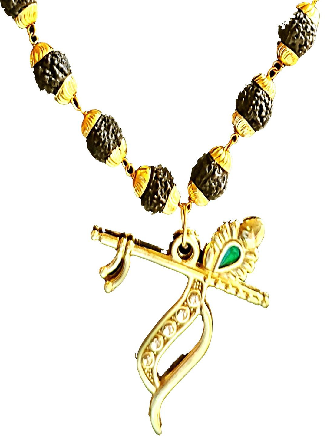 Anvika Black Brass Pendant